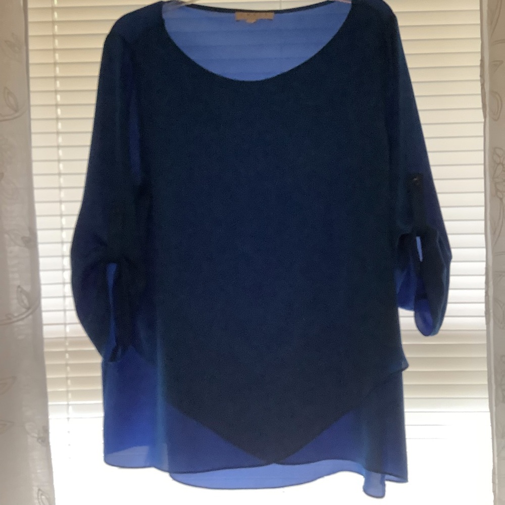 Bright Blue Blouse